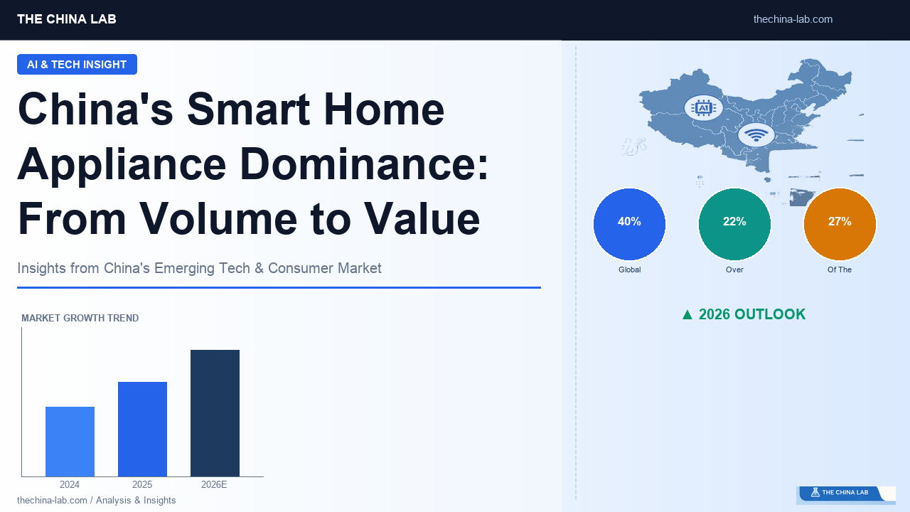 China’s Smart Home Appliance Dominance: From Volume to Value