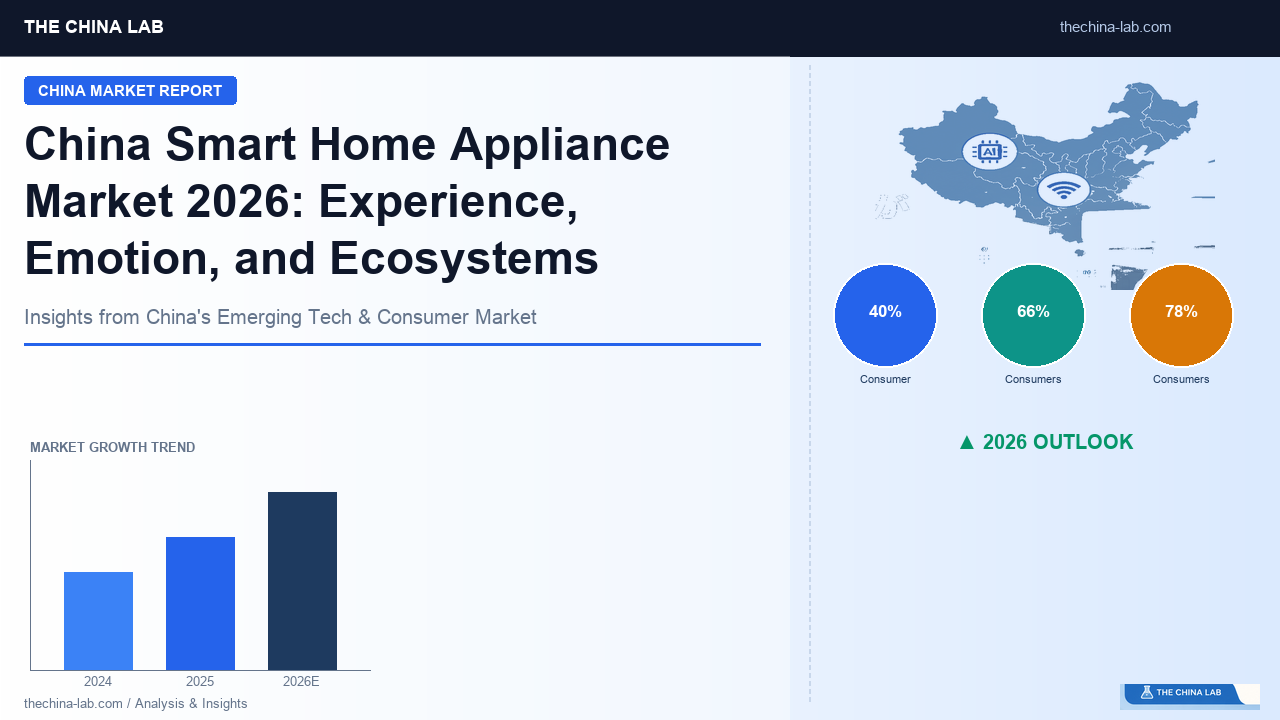 China Smart Home Appliance Market 2026: Experience, Emotion, and Ecosystems